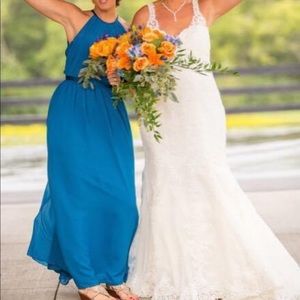 Sorella Vita Teal Bridesmaid Gown Size 10
